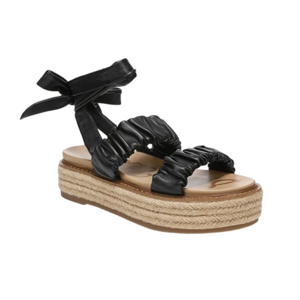 Sam Edelman Kerin Leather Ankle Tie Espadrille Sandals 8 NIB